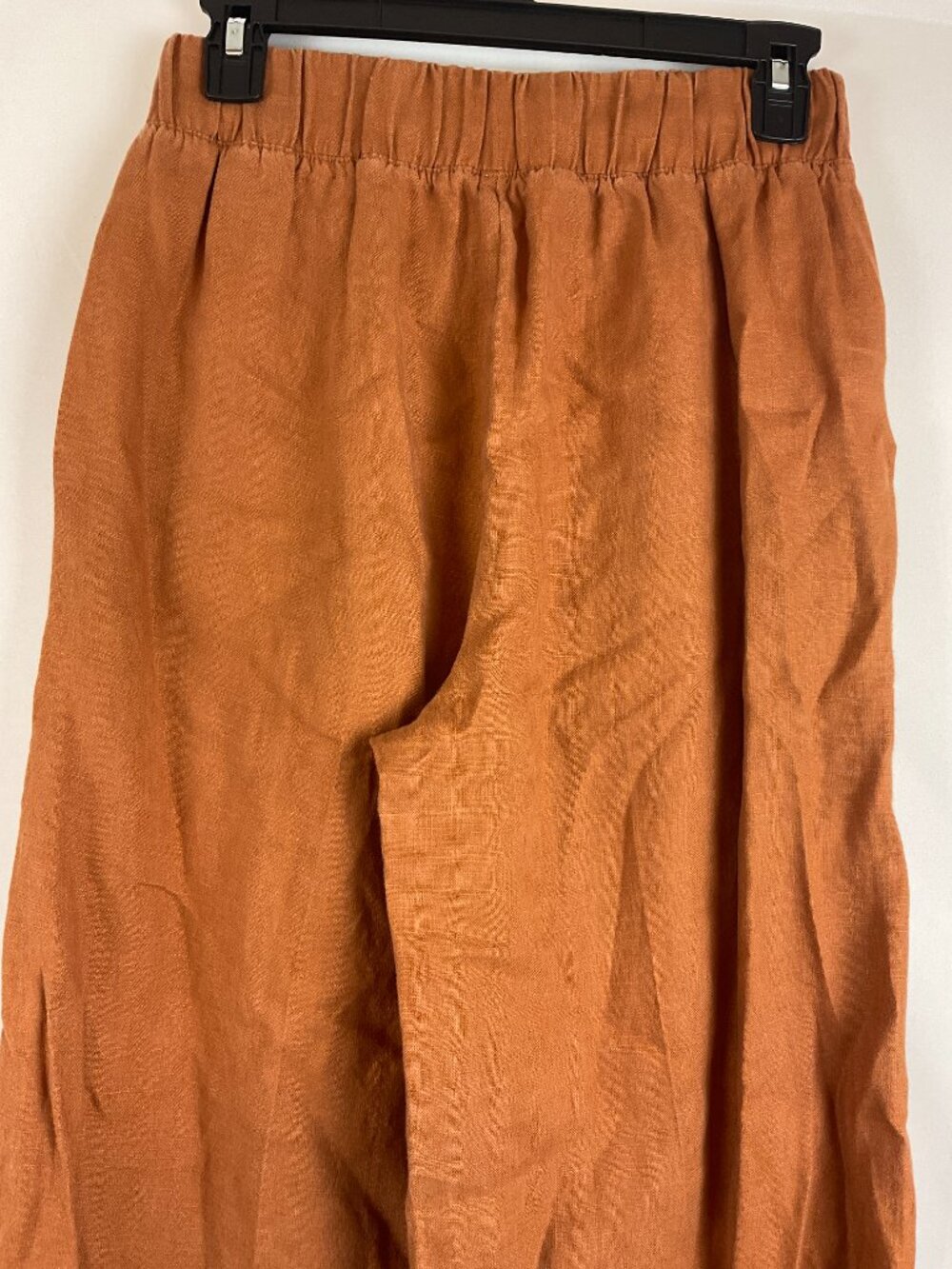 Spartina 449 Pants XS Sienna Brown Light Pink Orange Embroidery Elastic Waist - Picture 6 of 8